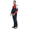 Dainese SPORTIVA sportovní kožená bunda červená/bílá vel.52